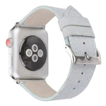 Frosted Genuine Leather Watchband For Apple Watch Series 6 & SE & 5 & 4 40mm / 3 & 2 & 1 38mm, For Apple Watch Series 7 41mm / 6 & SE & 5 & 4 40mm / 3 & 2 & 1 38mm
