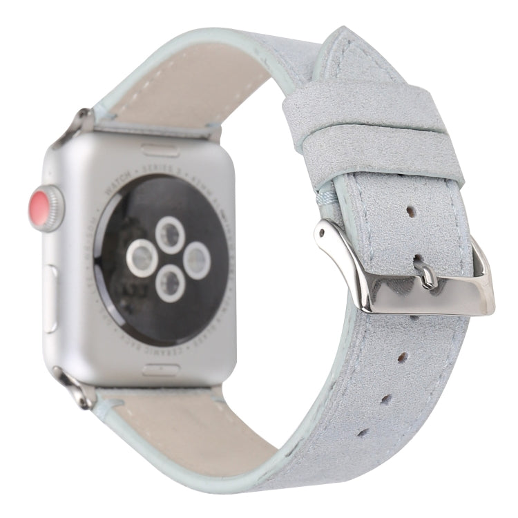 Correia de Relógio em Pele Genuína Fosca para Apple Watch Series 6 & SE & 5 & 4 44mm / 3 & 2 & 1 42mm, Para Apple Watch Series 7 45mm / 6 & SE & 5 & 4 44mm / 3 & 2 & 1 42mm