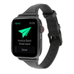 Correia de Pele Genuína com Textura Crazy Horse, Para Apple Watch Series 7 41mm / 6 & SE & 5 & 4 40mm / 3 & 2 & 1 38mm, Para Apple Watch Series 8&7 41mm / SE 2&6&SE&5&4 40mm / 3&2&1 38mm