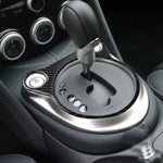 Car Carbon Fiber Whole Gear Position Console Panel Decorative Sticker for Nissan 370Z Z34 2009-, Left and Right Drive Universal, Whole Gear Position Console Panel