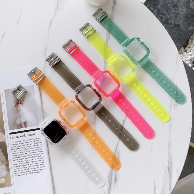 Correia de Relógio Transparente TPU Cor Doce para Apple Watch Series 6 & SE & 5 & 4 40mm, Para Apple Watch Series 7  41mm / & 6 & SE & 5 & 4 40mm