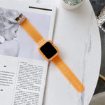 Pulseira Transparente de TPU Cor Doce para Apple Watch Series 6 & SE & 5 & 4 44mm, Para Apple Watch Series 7 45mm / & 6 & SE & 5 & 4 44mm