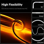CJ-1206 12V 6A 5m Tira LED Neon de Silicone Impermeável IP65, Ficha US