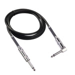 Cabo de Áudio para Guitarra Elétrica TC048SL Plugue 6,35mm Reto para Cotovelo, 1,8m, 3m, 6m, 10m