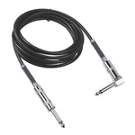 Cabo de Áudio para Guitarra Elétrica TC048SL Plugue 6,35mm Reto para Cotovelo, 1,8m, 3m, 6m, 10m