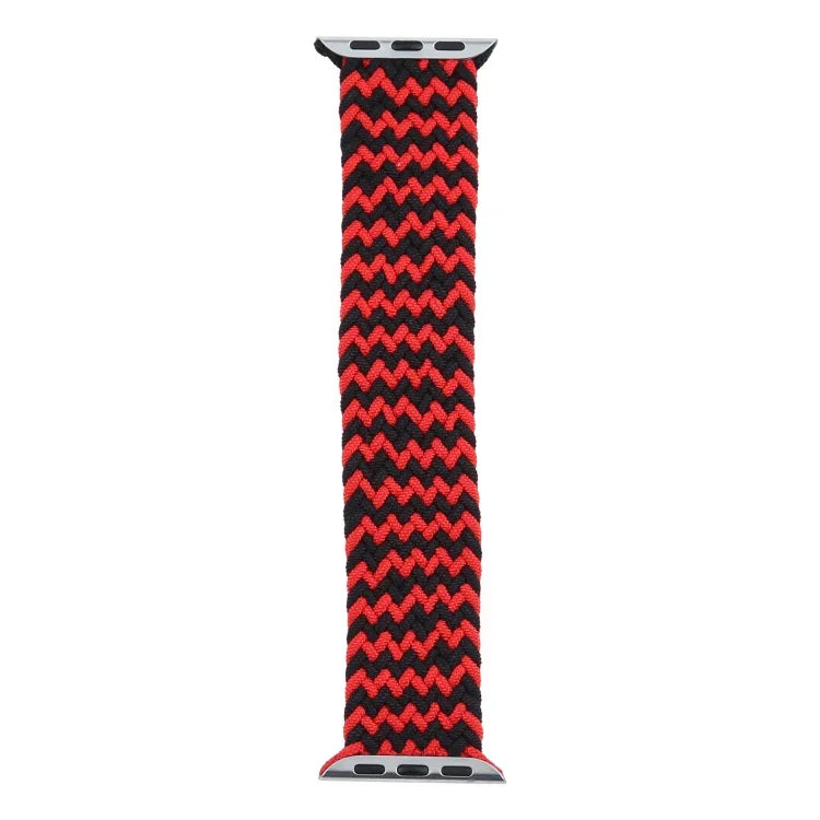 Pulseiras de Substituição em Nylon Trançado de Cor Mista com Laço Único para Apple Watch Series 6 & SE & 5 & 4 40mm / 3 & 2 & 1 38mm, S, M, L