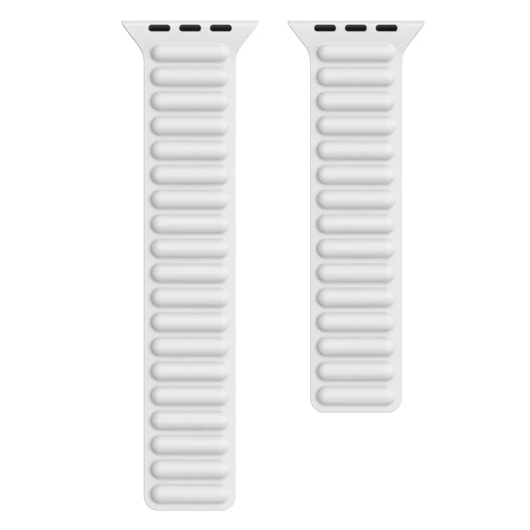 Pulseira de Corrente Magnética de Silicone para Apple Watch Series 6 & SE & 5 & 4 40mm / 3 & 2 & 1 38mm, Para Apple Watch Series 7 41mm / 6 & SE & 5 & 4 40mm / 3 & 2 & 1 38mm