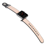 Pulseira de TPU com Couro Colado para Apple Watch Series 6 & SE & 5 & 4 40mm / 3 & 2 & 1 38mm
