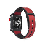 Pulseira de TPU com Couro Colado para Apple Watch Series 6 & SE & 5 & 4 40mm / 3 & 2 & 1 38mm