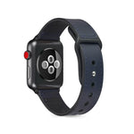 Pulseira de TPU com Couro Colado para Apple Watch Series 6 & SE & 5 & 4 40mm / 3 & 2 & 1 38mm