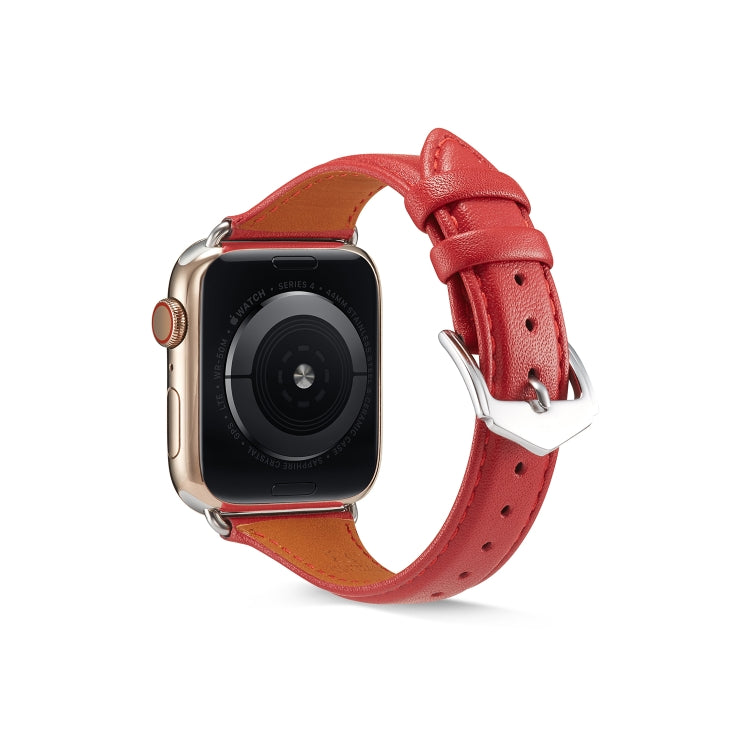 Pulseira de Couro Genuíno para Apple Watch Series 6 & SE & 5 & 4 40mm / 3 & 2 & 1 38mm, Para Apple Watch Series 8&7 41mm / SE 2&6&SE&5&4 40mm / 3&2&1 38mm, Para Apple Watch Series 7 41mm / 6 & SE & 5 & 4 40mm / 3 & 2 & 1 38mm
