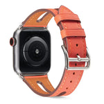 Correia de Relógio em Pele Top-grain para Apple Watch Series 6 & SE & 5 & 4 40mm / 3 & 2 & 1 38mm