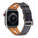 Correia de Relógio em Pele Top-grain para Apple Watch Series 6 & SE & 5 & 4 40mm / 3 & 2 & 1 38mm