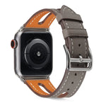 Correia de Relógio em Pele Top-grain para Apple Watch Series 6 & SE & 5 & 4 40mm / 3 & 2 & 1 38mm