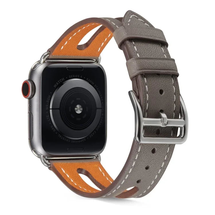 Correia de Relógio em Pele Top-grain para Apple Watch Series 6 & SE & 5 & 4 40mm / 3 & 2 & 1 38mm