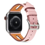 Correia de Relógio em Pele Top-grain para Apple Watch Series 6 & SE & 5 & 4 40mm / 3 & 2 & 1 38mm