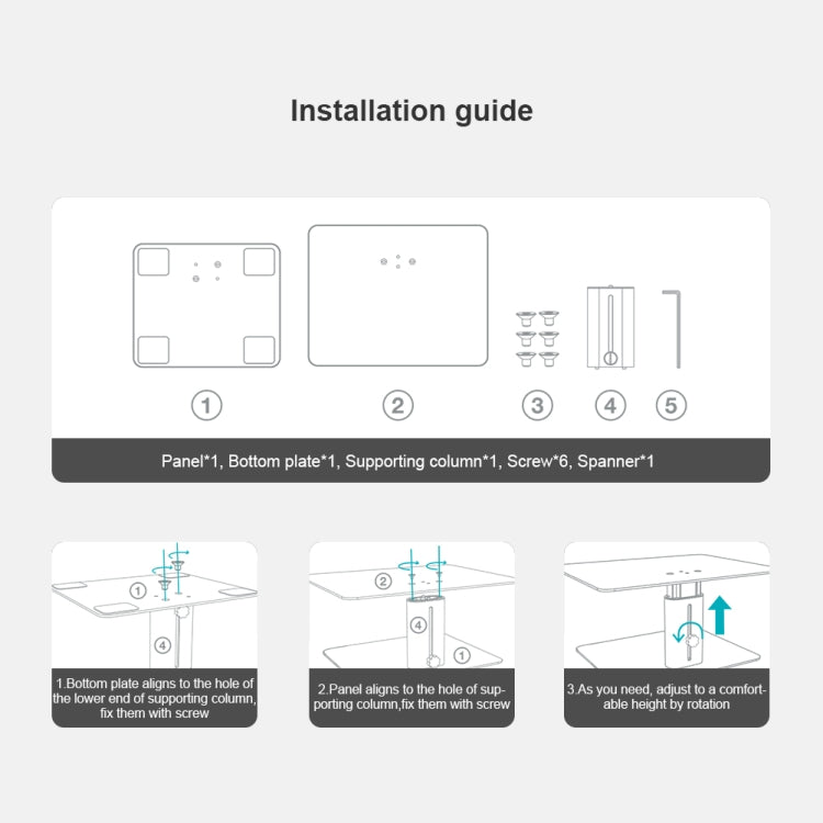 Suporte ajustável para monitor de portátil NILLKIN N6 Highdesk, EDA0011511, EDA0011511S