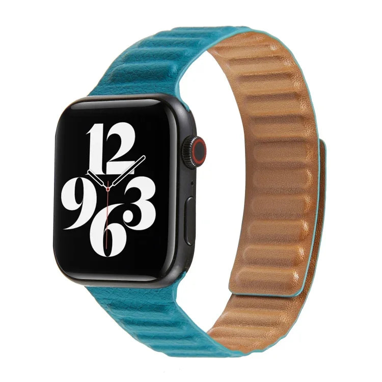 Loop Leather Watchband For Apple Watch Series 6 & SE & 5 & 4 40mm / 3 & 2 & 1 38mm, For Apple Watch Series 7 41mm / 6 & SE & 5 & 4 40mm / 3 & 2 & 1 38mm