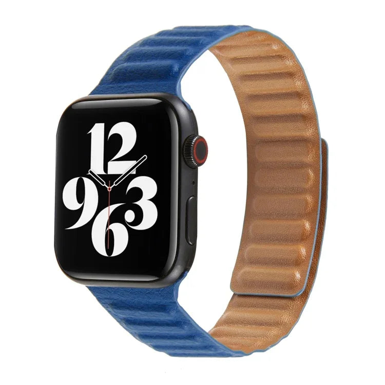 Correia de Relógio em Pele com Laço para Apple Watch Series 6 & SE & 5 & 4 40mm / 3 & 2 & 1 38mm, Para Apple Watch Series 7 41mm / 6 & SE & 5 & 4 40mm / 3 & 2 & 1 38mm