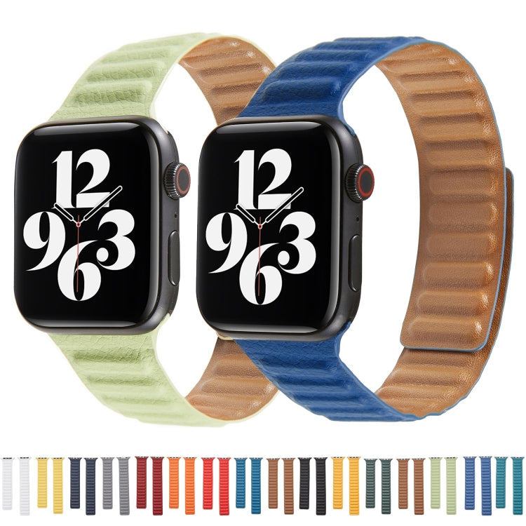 Correia de Relógio em Pele com Laço para Apple Watch Series 6 & SE & 5 & 4 44mm / 3 & 2 & 1 42mm, Para Apple Watch Series 7 45mm / 6 & SE & 5 & 4 44mm / 3 & 2 & 1 42mm