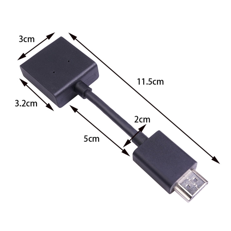 Conversor Adaptador Extensor HDMI 4K Macho para Fêmea Rotativo com Placa Dourada