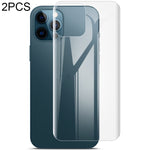 2 unidades de película protetora hidrogel curva IMAK 0,15mm para ecrã completo e protetor traseiro, para iPhone 12 Pro Max