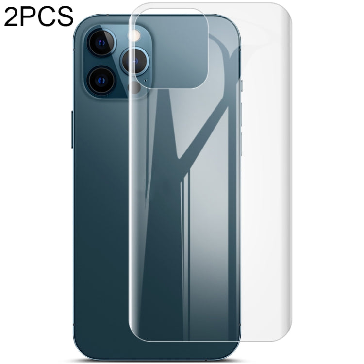 2 unidades de película protetora hidrogel curva IMAK 0,15mm para ecrã completo e protetor traseiro, para iPhone 12 Pro Max
