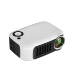 Projetor digital HD mini teatro em casa TRANSJEE A2000 320x240P 1000 ANSI lúmens, tipo de ficha: ficha AU, tipo de ficha: ficha AU (branco)