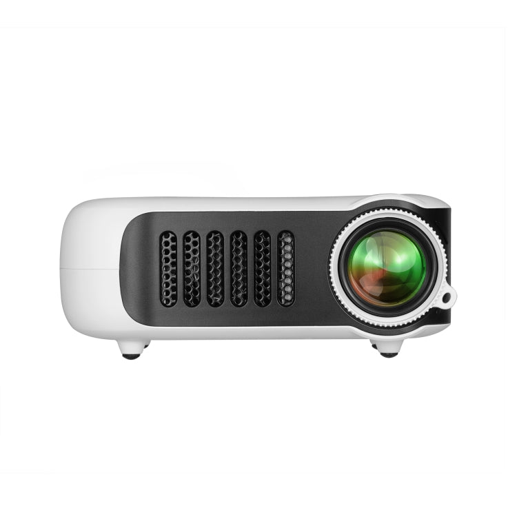 Projetor digital HD mini teatro em casa TRANSJEE A2000 320x240P 1000 ANSI lúmens, tipo de ficha: ficha EUA, tipo de ficha: ficha EUA (branco)