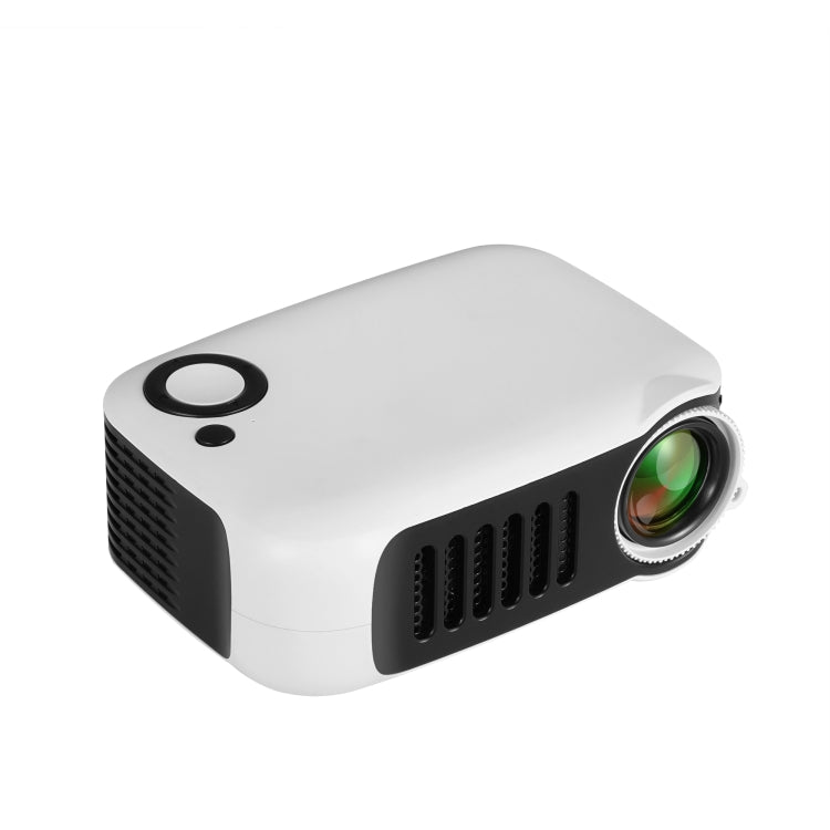 Projetor digital HD mini teatro em casa TRANSJEE A2000 320x240P 1000 ANSI lúmens, tipo de ficha: ficha EUA, tipo de ficha: ficha EUA (branco)