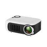 Projetor digital HD mini teatro em casa TRANSJEE A2000 320x240P 1000 ANSI lúmens, tipo de ficha: ficha EUA, tipo de ficha: ficha EUA (branco)