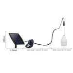 Lanterna Solar SNF-0092 com Luz Branca, Lâmpada para Iluminação Exterior IP44 à Prova de Água, Sistema de Iluminação Dividido Um para Dois, Lâmpada de Jardim, 5m, 10m