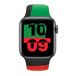 Correias de Relógio Desportivas de Silicone Preto Unity para Apple Watch Series 6 & SE & 5 & 4 40mm / 3 & 2 & 1 38mm, Para Apple Watch 40mm/38mm