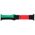 Correias de Relógio Desportivas de Silicone Preto Unity para Apple Watch Series 6 & SE & 5 & 4 40mm / 3 & 2 & 1 38mm, Para Apple Watch 40mm/38mm