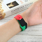 Correias de Relógio Desportivas de Silicone Preto Unity para Apple Watch Series 6 & SE & 5 & 4 40mm / 3 & 2 & 1 38mm, Para Apple Watch 40mm/38mm