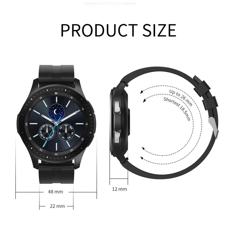 Pulseira Inteligente W68 com Ecrã Tátil de 1,54 polegadas, IP67 à Prova de Água, Suporta Monitorização de Oxigénio no Sangue / Chamadas Bluetooth / Monitorização da Frequência Cardíaca, Estilo: Correia de Aço