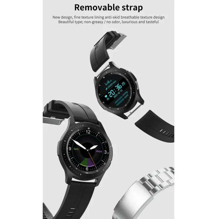 Pulseira Inteligente W68 com Ecrã Tátil de 1,54 polegadas, IP67 à Prova de Água, Suporta Monitorização de Oxigénio no Sangue / Chamadas Bluetooth / Monitorização da Frequência Cardíaca, Estilo: Correia de Aço