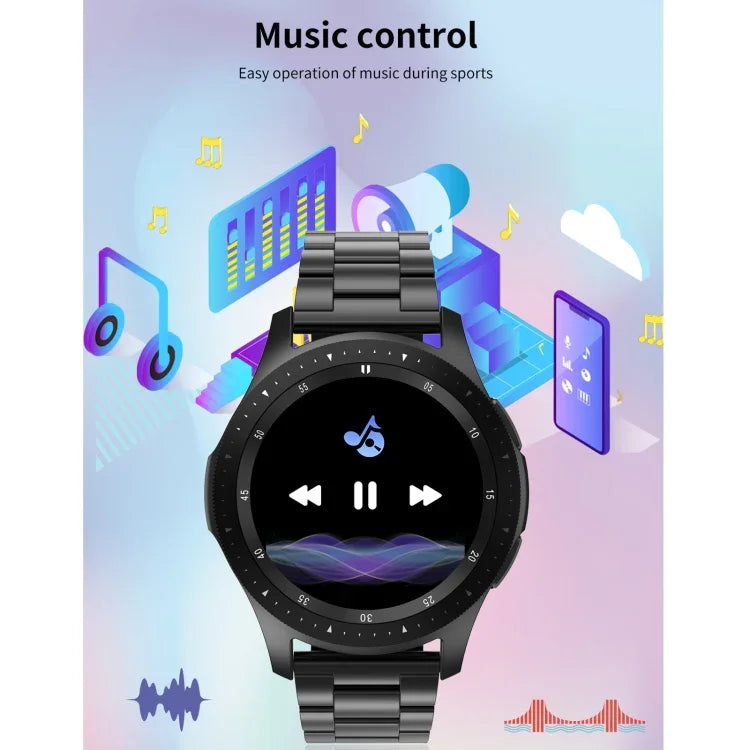 Pulseira Inteligente W68 com Ecrã Tátil de 1,54 polegadas, IP67 à Prova de Água, Suporta Monitorização de Oxigénio no Sangue / Chamadas Bluetooth / Monitorização da Frequência Cardíaca, Estilo: Correia de Aço