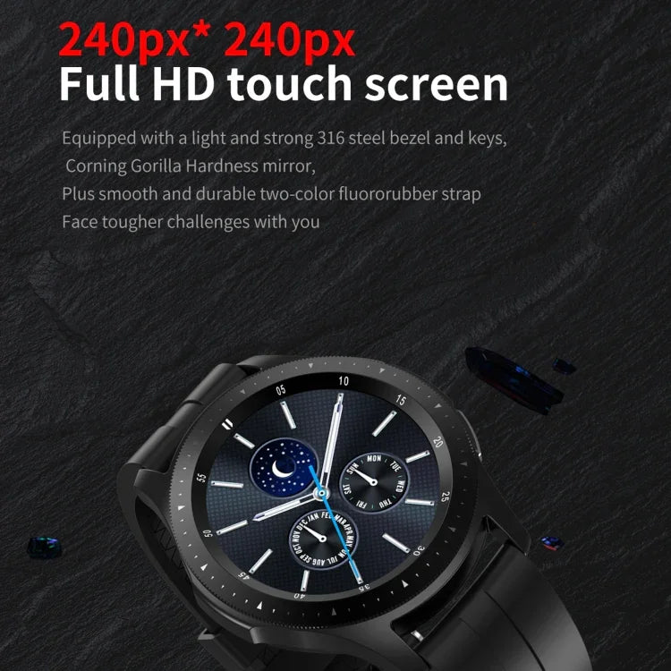 Pulseira Inteligente W68 com Ecrã Tátil de 1,54 polegadas, IP67 à Prova de Água, Suporta Monitorização de Oxigénio no Sangue / Chamadas Bluetooth / Monitorização da Frequência Cardíaca, Estilo: Correia de Aço