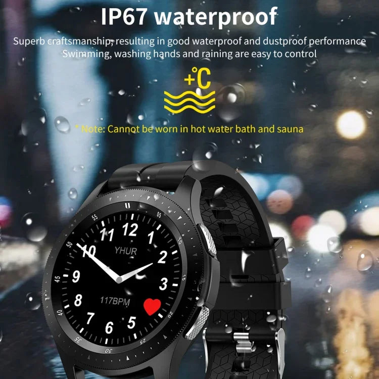 Pulseira Inteligente W68 com Ecrã Tátil de 1,54 polegadas, IP67 à Prova de Água, Suporta Monitorização de Oxigénio no Sangue / Chamadas Bluetooth / Monitorização da Frequência Cardíaca, Estilo: Correia de Aço