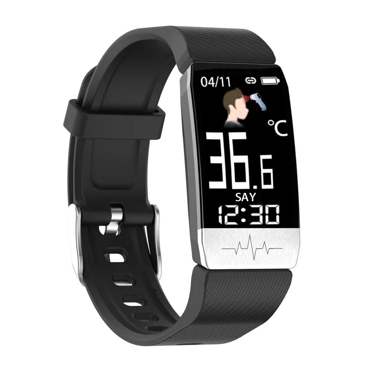 Pulseira Inteligente T1S com Ecrã de 1,14 polegadas, IP67 à Prova de Água, Suporta Monitorização de Oxigénio no Sangue / Monitorização da Temperatura Corporal / Monitorização da Frequência Cardíaca
