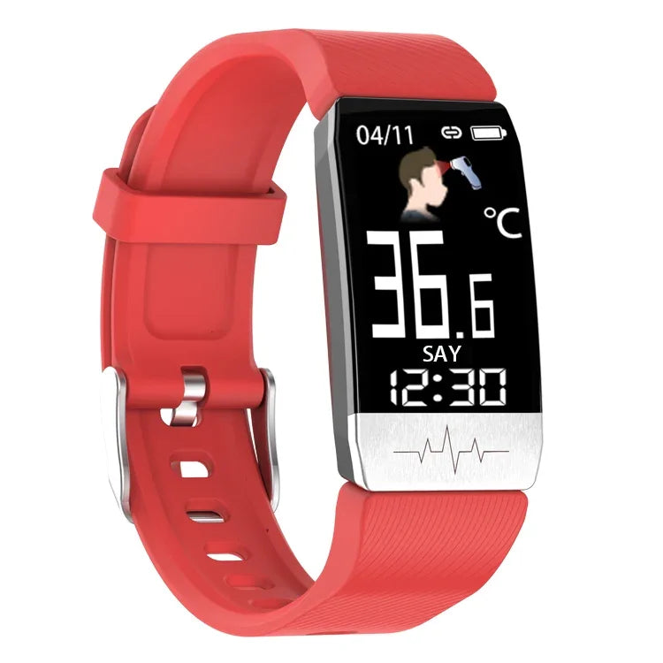 Pulseira Inteligente T1S com Ecrã de 1,14 polegadas, IP67 à Prova de Água, Suporta Monitorização de Oxigénio no Sangue / Monitorização da Temperatura Corporal / Monitorização da Frequência Cardíaca