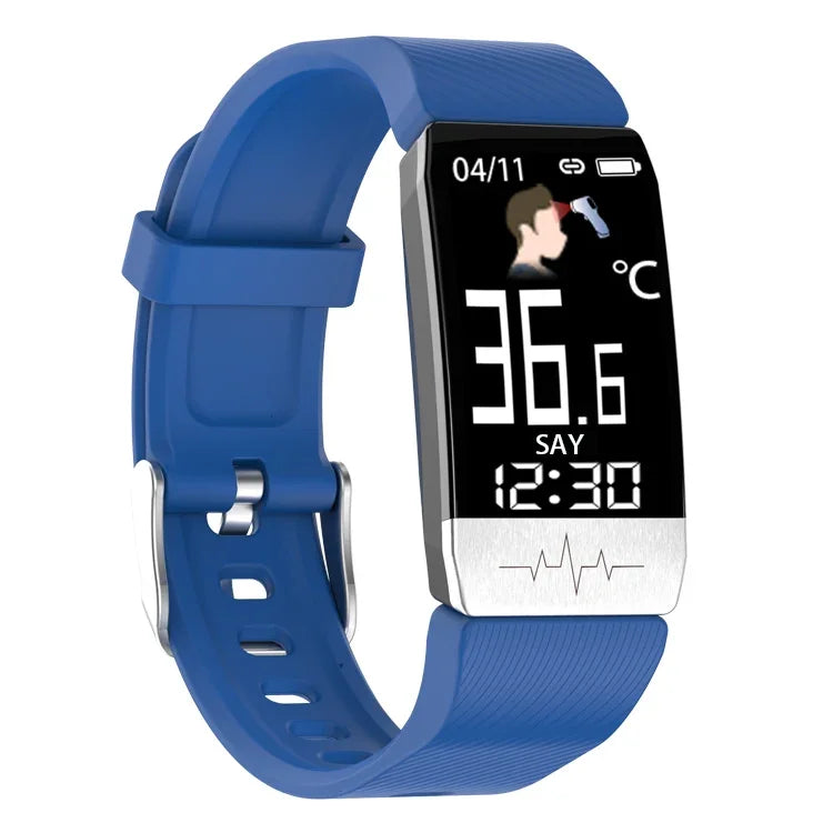 Pulseira Inteligente T1S com Ecrã de 1,14 polegadas, IP67 à Prova de Água, Suporta Monitorização de Oxigénio no Sangue / Monitorização da Temperatura Corporal / Monitorização da Frequência Cardíaca