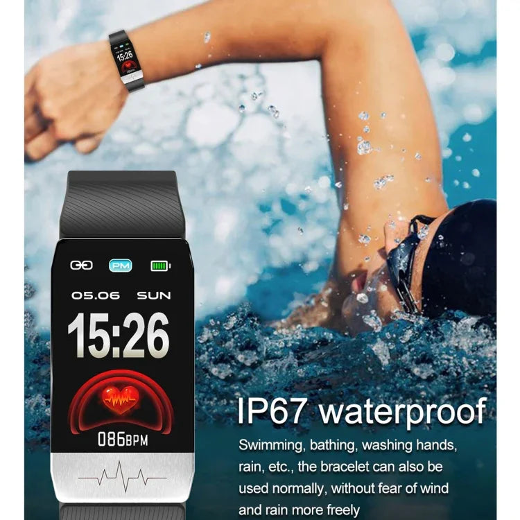 Pulseira Inteligente T1S com Ecrã de 1,14 polegadas, IP67 à Prova de Água, Suporta Monitorização de Oxigénio no Sangue / Monitorização da Temperatura Corporal / Monitorização da Frequência Cardíaca
