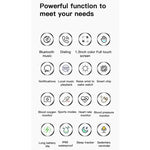 Relógio Inteligente MX12 com Ecrã IPS a Cores de 1,3 polegadas, IP68 à Prova de Água, Suporta Chamadas Bluetooth / Monitorização do Sono / Monitorização da Frequência Cardíaca, Correia de Aço