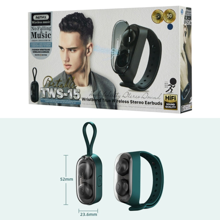 Remax Proda TWS-15 Auscultadores Estéreo True Wireless Bluetooth 5.0 Estilo Pulseira Portátil
