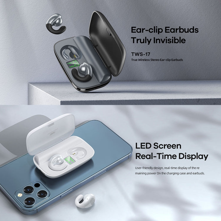 Remax Proda TWS-17 Auscultadores Estéreo True Wireless Bluetooth 5.0 Estilo Clipe para orelha