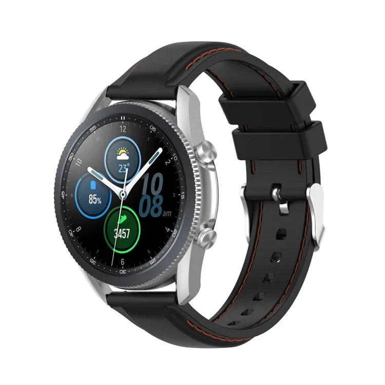 Pulseira de substituição em silicone 22mm, para Samsung Galaxy Watch 3 45mm / Gear S3