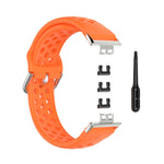For Huawei Watch Fit 18mm Sport Style Silicone Solid Color Replacement Strap Watchband