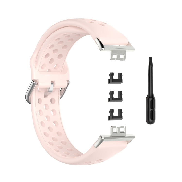 For Huawei Watch Fit 18mm Sport Style Silicone Solid Color Replacement Strap Watchband